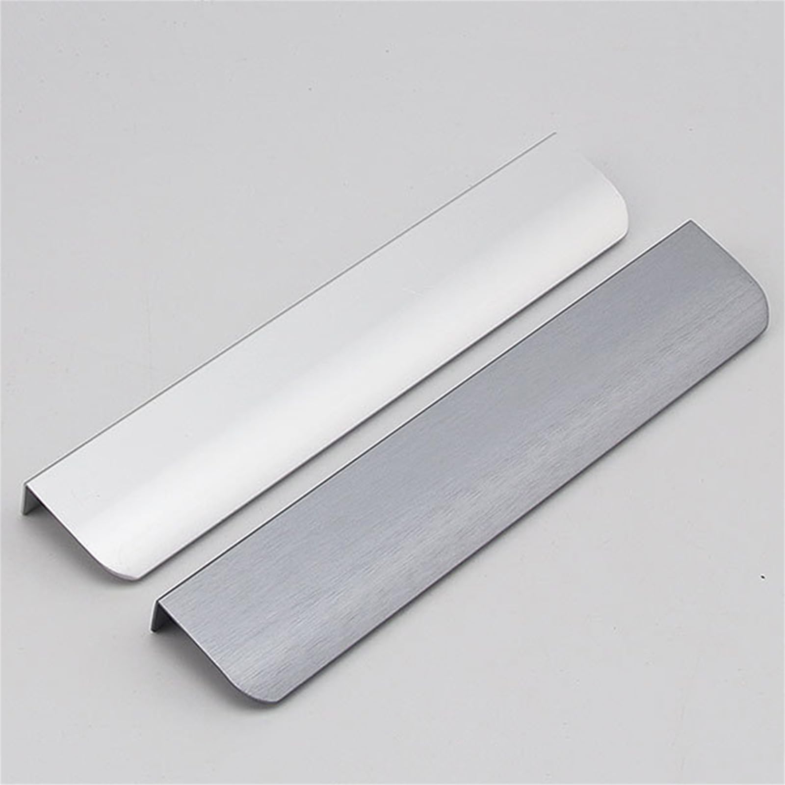 Nowoczesne uchwyty do szafek, 2 opakowania ukrytych uchwytów do szafek kuchennych, niewidoczne uchwyty do szuflad, gałka do drzwi z profilu aluminiowego do szafy, szafki na wino, łazienki, s