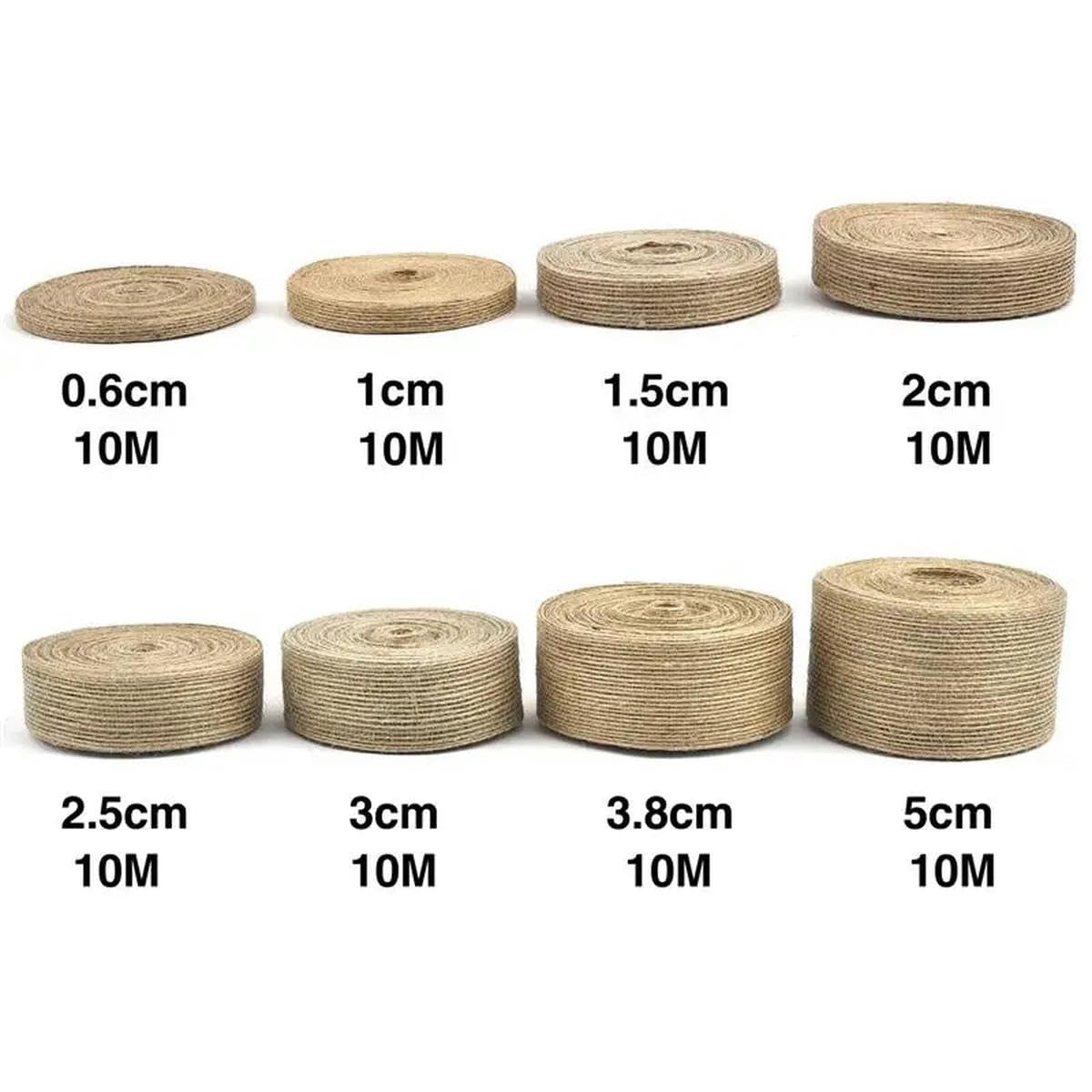 wstążka jutowa, Wstążka jutowa do majsterkowania żółta 0,6-5 cm x 10 m(0.6cmx10m)