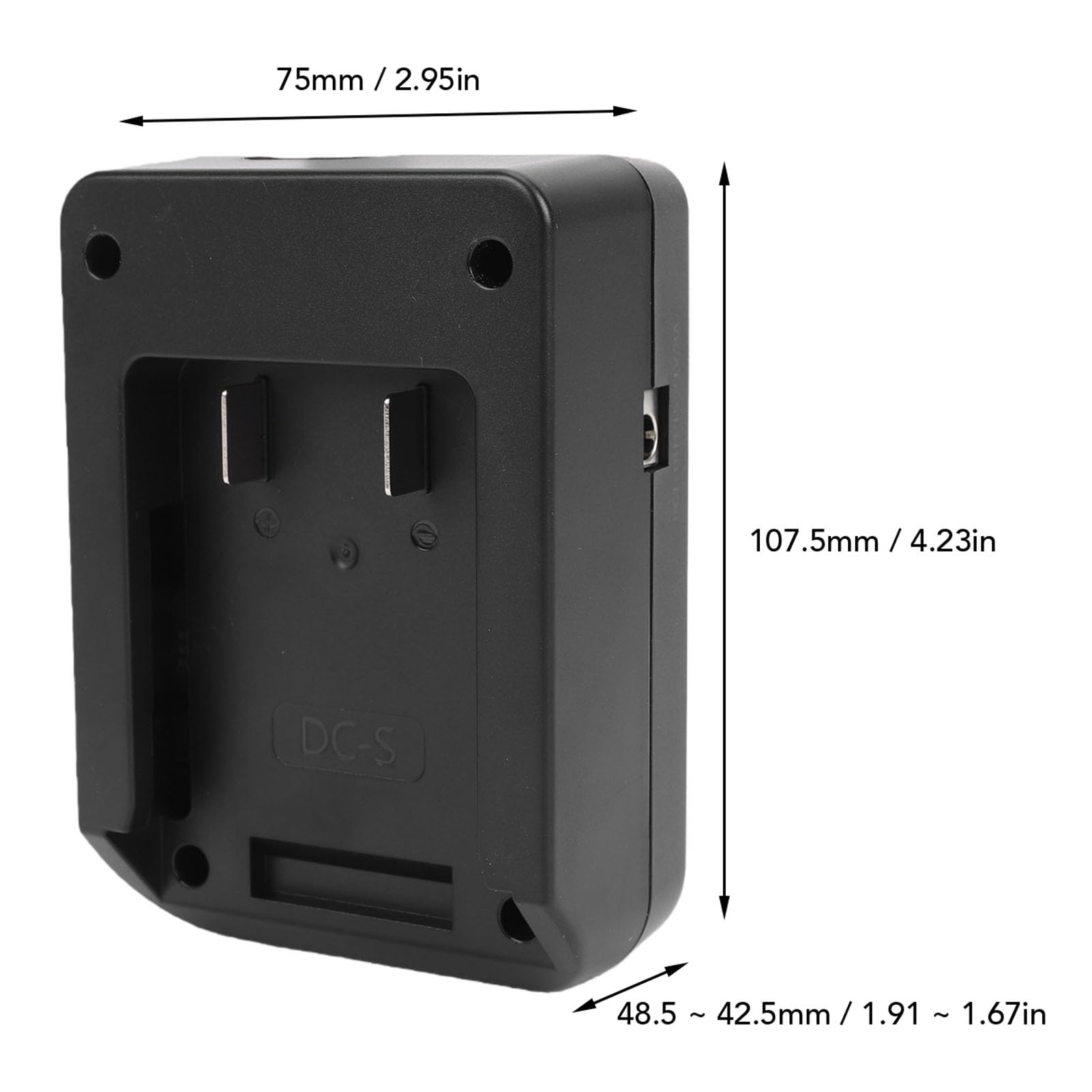 Akozon Placa Adaptadora de Batería para Herramientas Eléctricas Potente Adaptador de Batería de Montaje en V con Salida CC USB C de 100 W para Equipos de Fotografía Luces Teléfonos Uso
