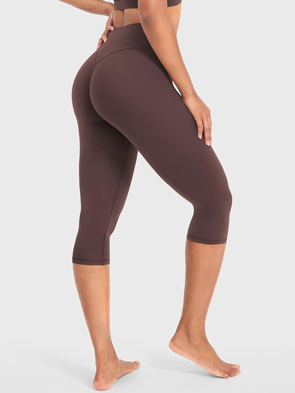 YEOREO Ease Womens Workout Capri Leggings Hidden Scrunch Gym Yoga Pants image 2
