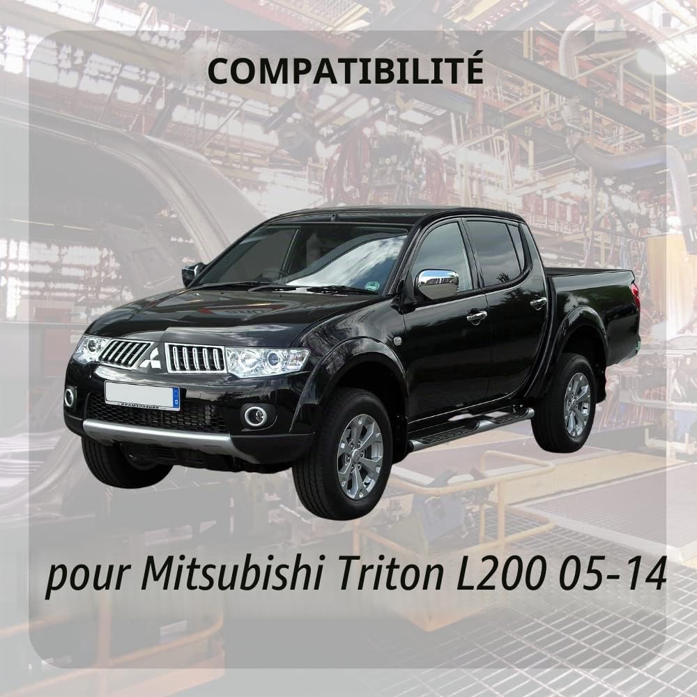 JINGLING Entretoises de suspension avant 32 mm et blocs de suspension arrière 51 mm Kits de levage pour Triton L200 2005-2014 Ressort adaptateur de levage (avant et arrière)