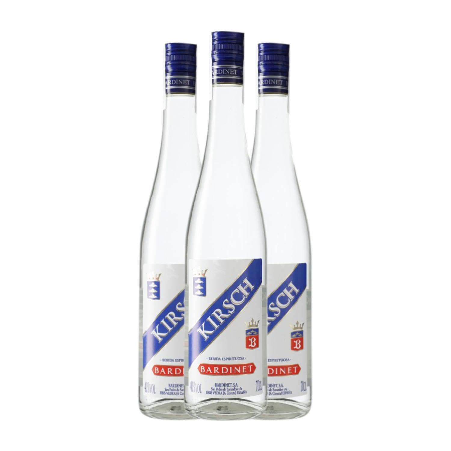 Licores Bardinet Kirsch 70 cl (Caja de 3 Botellas de 70 cl)