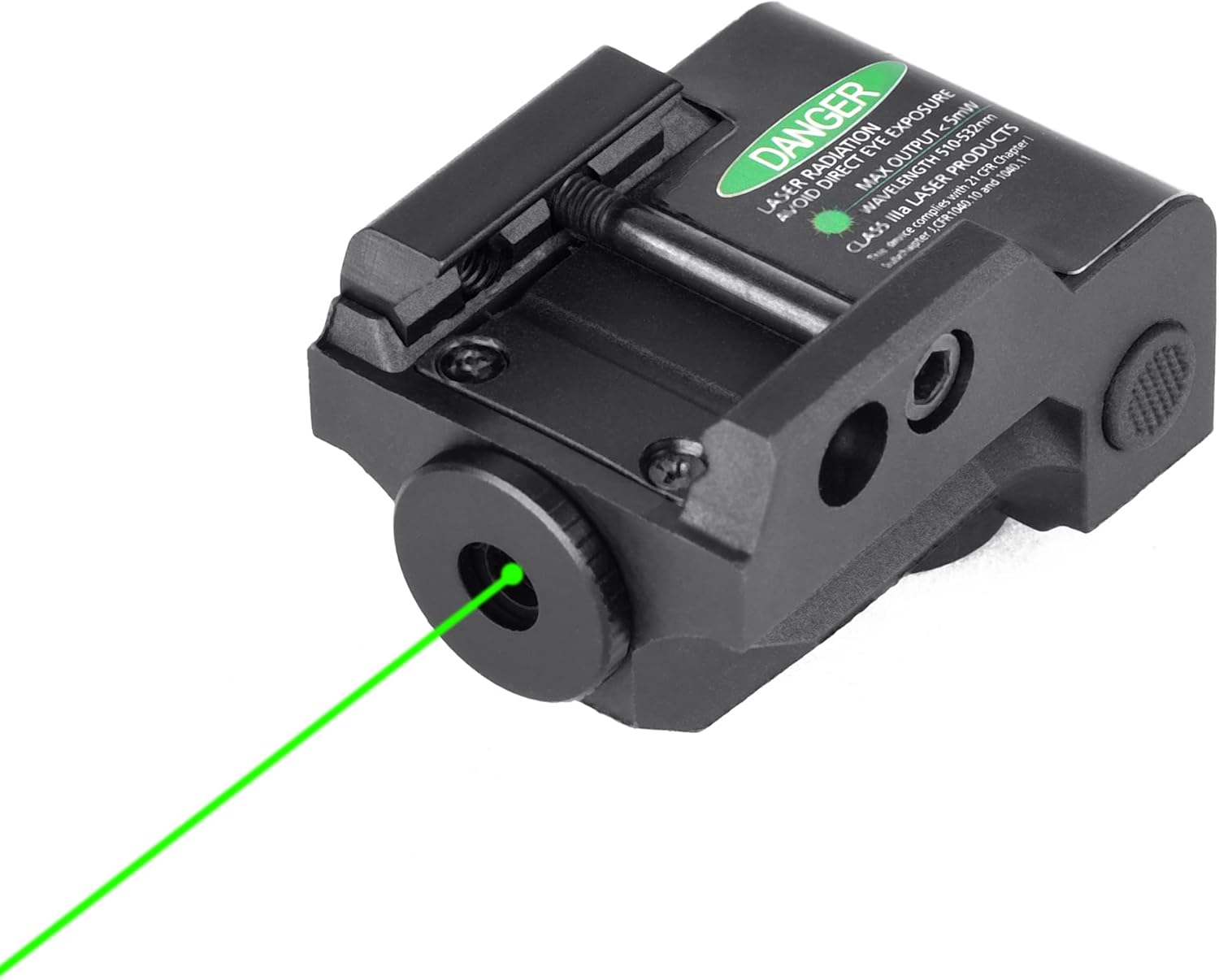 TPO GL01G Green Laser Sight Rechargeable Battery for Pistols Handguns, USB Magnetic Charging