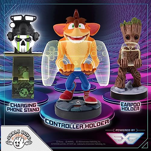Cableguys Crash Bandicoot 4 Soporte Mando y Movil - Figuras Soporte para movil y Mando, Compatible con Xbox, PlayStation y la mayoría de mandos estándar, Accesorios Escritorio para Setup Gaming - imagen 7