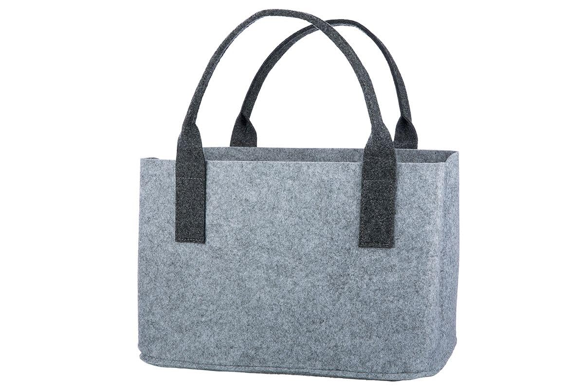 Filztasche in Dunkelgrau oder grau "Katze" Shopper Tragetasche, Handtasche, Geschenk, Einkaufstasche, Tierliebe, Katzenliebe Breite 40cm Filz Kitty Cat