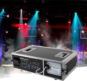 Mist Haze Machine Fog Stage Smoke Machine 2000W DMX 512 Control with Flight Case 3L Liquid Tank for Stage Lighting Effect Dj Club Party Christmas