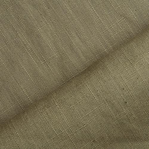 Holmar - Leinen Stoff Meterware - 100% Leinen - vorgewaschen (oliv)