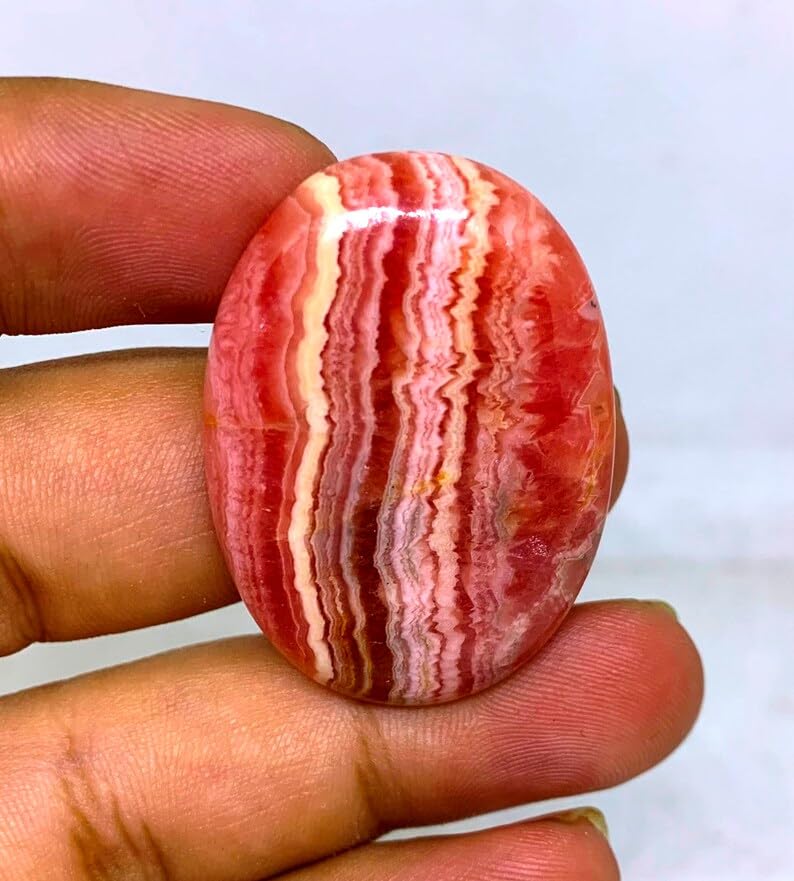 Rhodochrosite naturelle de collection 38x27mm pour bijouterie fine - 3