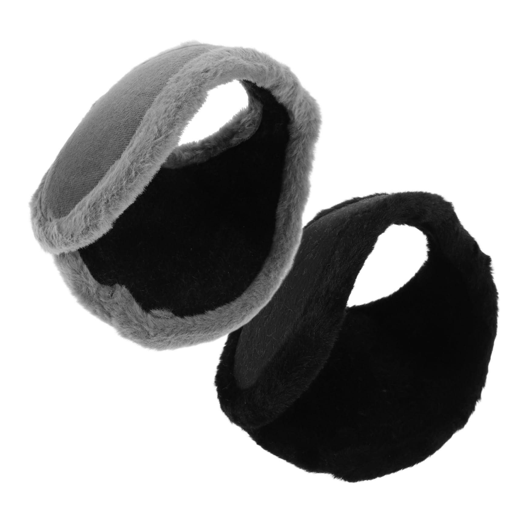 COSMEVIVI Men's Winter Ear Muffs Stylish Ear Warmers Plush Fleece Behind-the-head Fit for Cold Winds