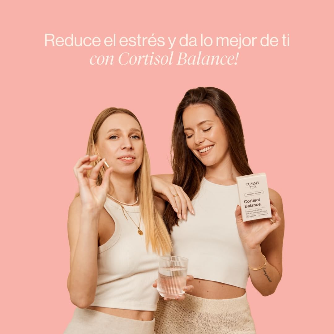 Cortisol Balance con Ashwagandha KSM 66 600 mg, Rhodiola Rosea y Magnesio