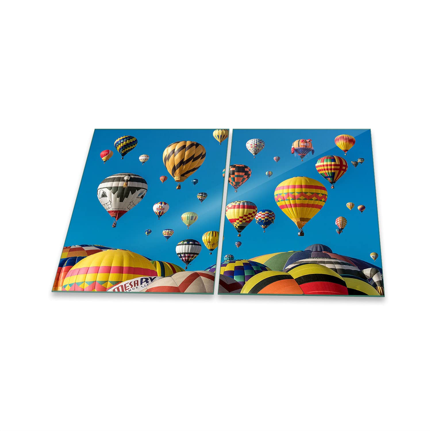 decorwelt Placa para Cubrir la vitrocerámica, 2 Piezas, 2 x 40 x 52 cm, para inducción, Multicolor