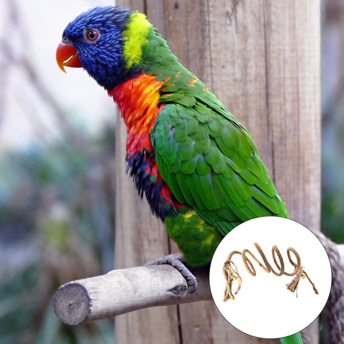 BESPORTBLE 2pezzi Rope Toy Per Pappagallo Gioco Per Pappagalli Macaw Materiale Resistente e Sicuro Per Arrampicate e Divertimento Degli Uccelli
