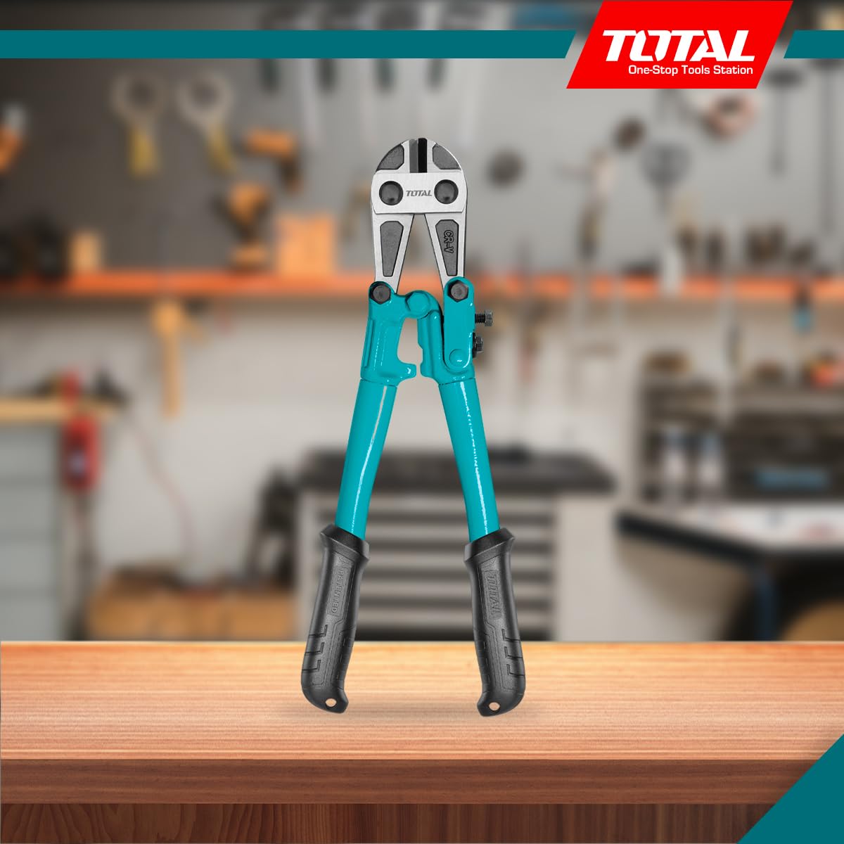 TOTAL - Pinze - 12'' in acciaio - Acciaio - Cromo Vanadio - Ideali per l'edilizia - Dimensioni: 750 mm