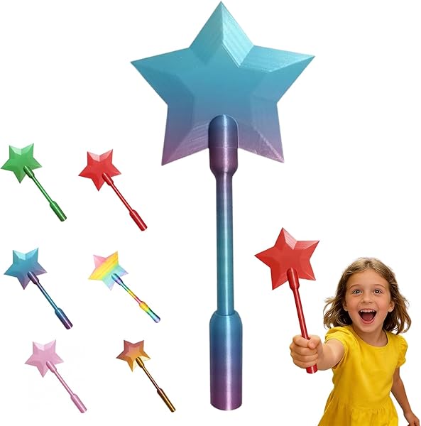 Credit Card Wand, 3D Printed Magic Tap to Pay Wand, Star Magic Wands Digital Payment Star Wands for Easy Checkout Suitable Scenarios for Card Payment (E) - 2