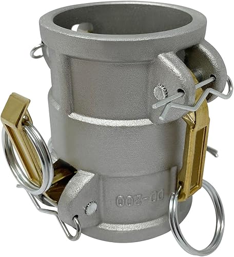 Miniatura 6 de Gloxco Acoplador de bobina de leva y ranura tipo DD, 1-12 "Camlock hembra x 1-12" Camlock hembra (CAM-15-DD-AL)