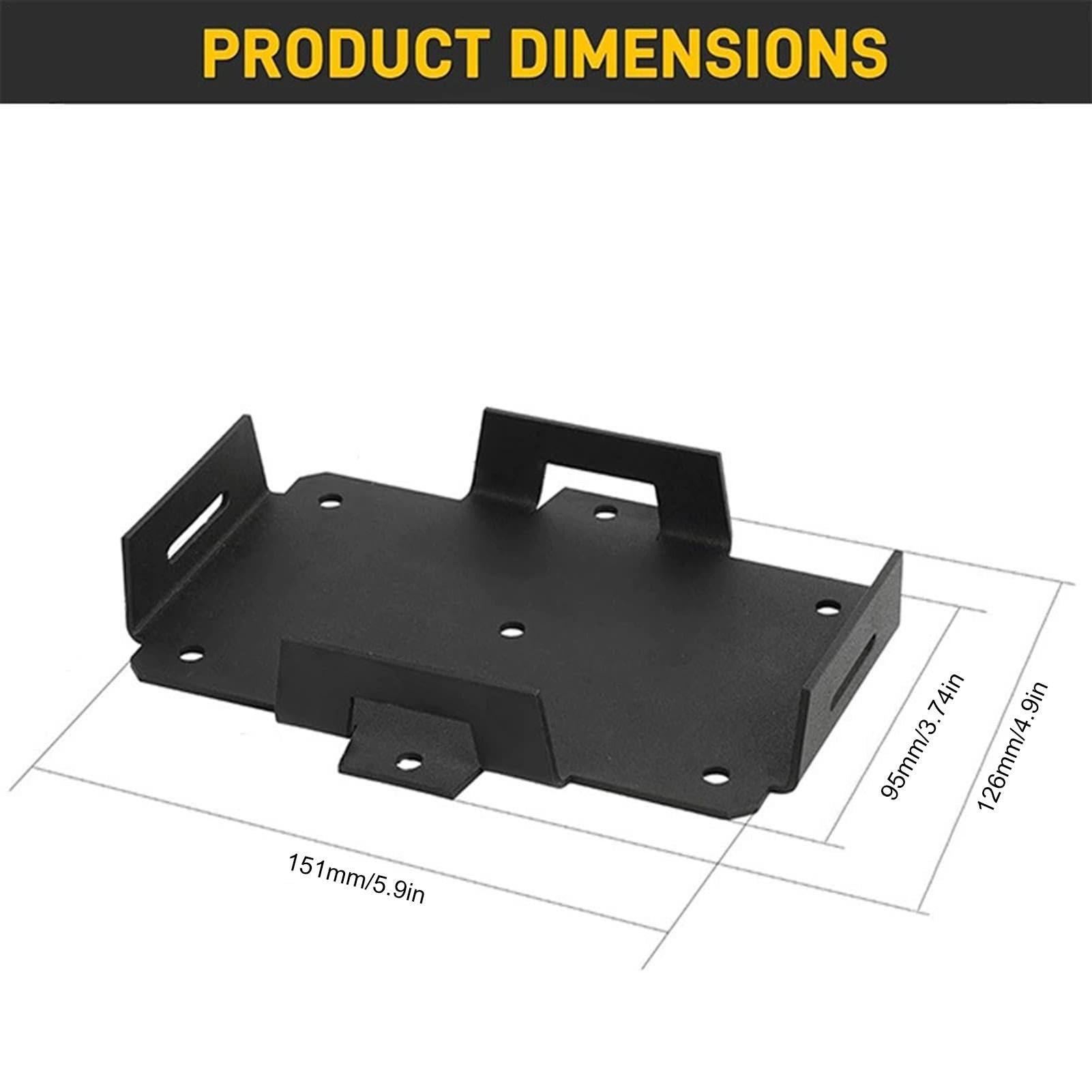 Kit de maintien de la batterie, porte-batterie de la voiture | Bac de batterie marine portable avec sangles réglables | Pince de support, accessoires de remplacement automobile pour motos