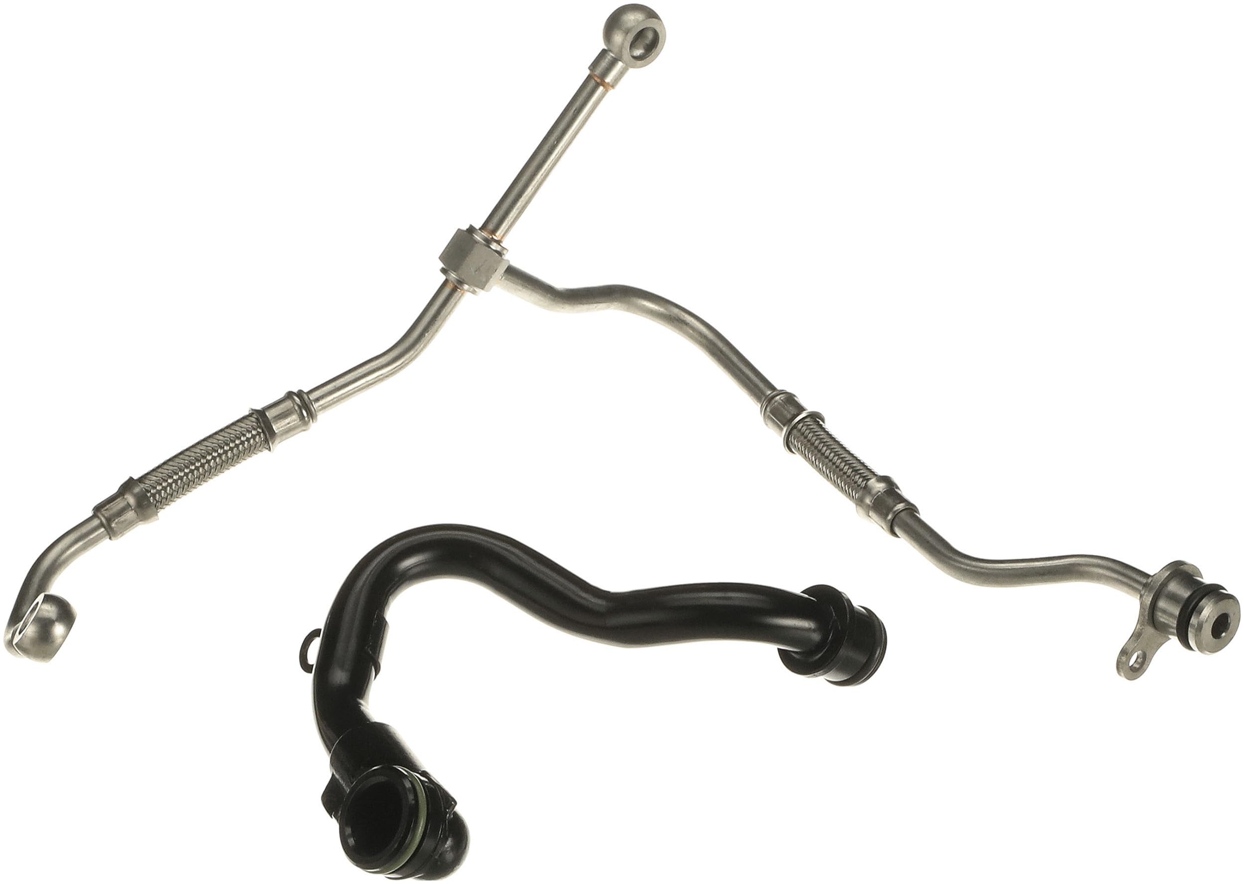 Kit conduite d'huile pour turbocompresseur Gates TL104K tuyau alimentation inox et vidange moteur