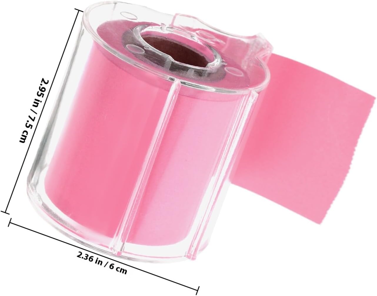 TEHAUX Portable Memo Sticker Roll Full Adhesive Self-Stick Notes 2.95X2.36X2.16In Reusable Office School Home Multi-Function Note Tape image 2