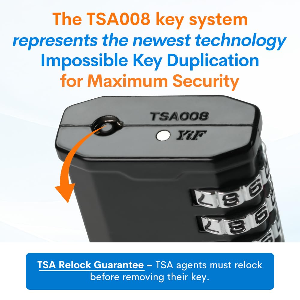 FORGE 4-cyfrowa 17067 zatwierdzona przez TSA skrzynka na narzędzia i walizka, kłódka szyfrowa do podróży