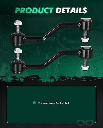 Miniatura 3 de Kit de suspensión de 2 piezas, estabilizador traserobarra de dirección para Ford F-250 F-350 F-450 Super Duty K80268 1999-2004