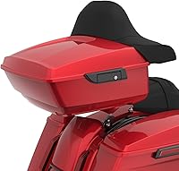 Vista 1 de Moto Onfire Harley Tour Pack King Tour Pack Accesorios Respaldo Pad Fit para Harley Touring 1997+ (Manchado Rojo (Brillante))