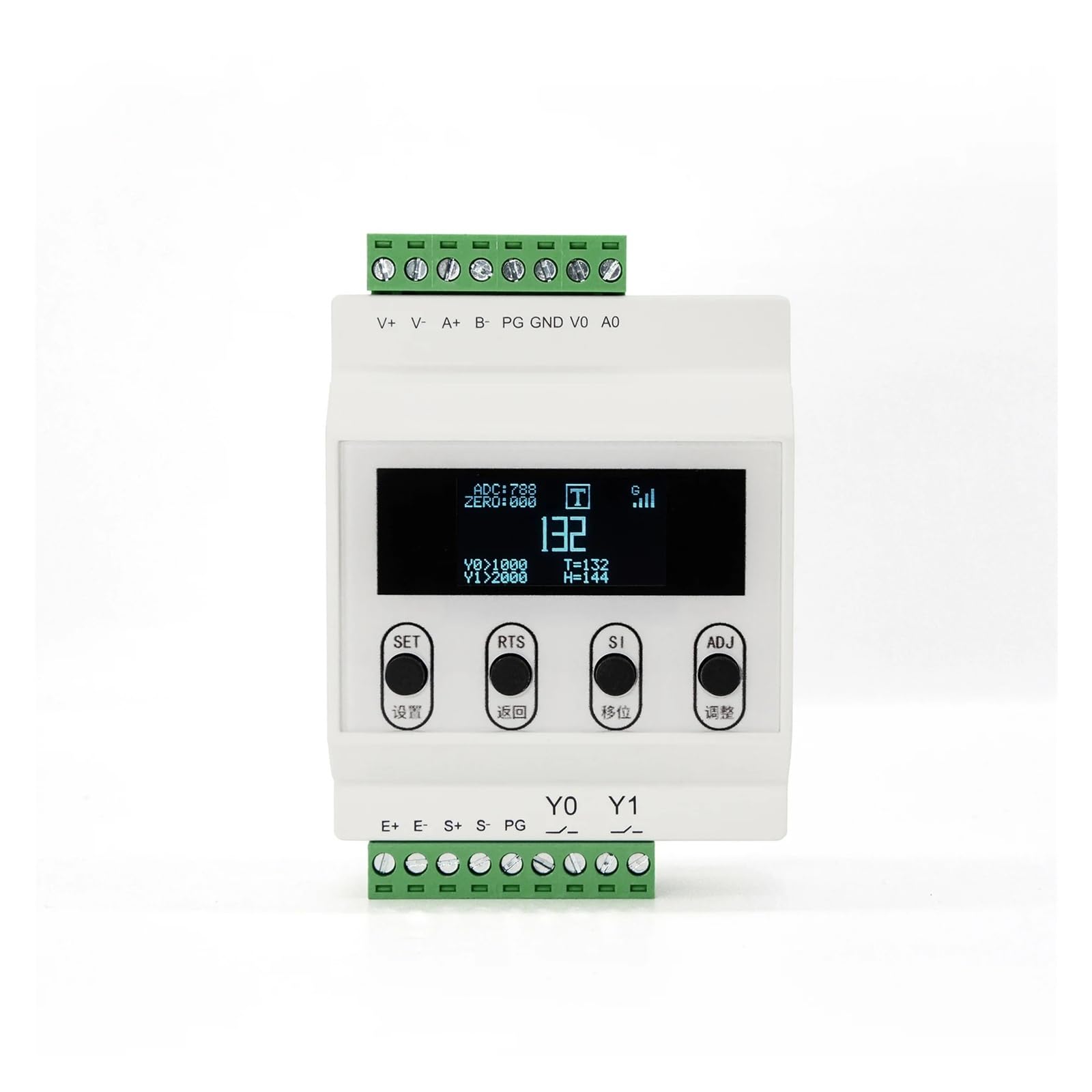10–28 VDC Wägezellen-Indikator-Controller mit 1,3-Zoll-LCD-Display, Instrumentensender, 0–20 mA, 0–5 V, 0–10 V Mehrere Anwendungen(Analog Model)