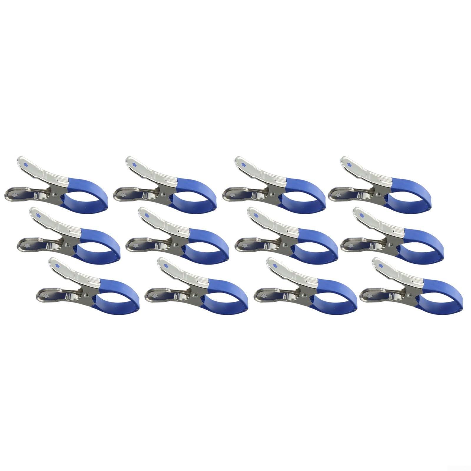 HpLive Lot de 30 pinces en acier inoxydable pour bâche de piscine - Pinces coupe-vent avec protection anti-rayures pour couvertures de piscine (30 pièces) - Bleu