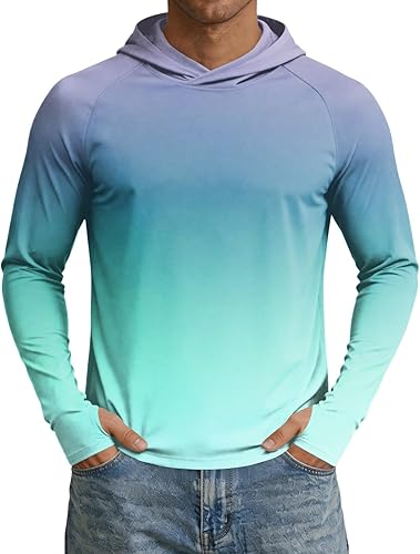 Hooded Sun Shirts for Men Camisas para Trabajar En El Sol Camisas para El Sol Co
