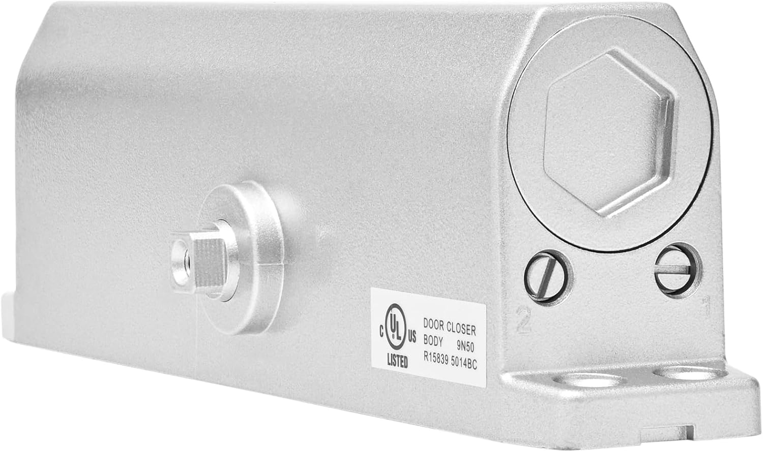 Commercial Door Closer, ADA Compliant, Grade 1, Surface-Mounted, UL 3-Hour Fire Rated, Adjustable Size 1-6, for Entrances & Storefronts (5014BC/DA)