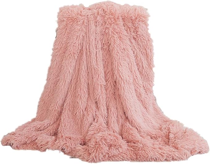Sweetwill PV Velvet Double Blanket Plush Blanket Fluffy Blankets Throw