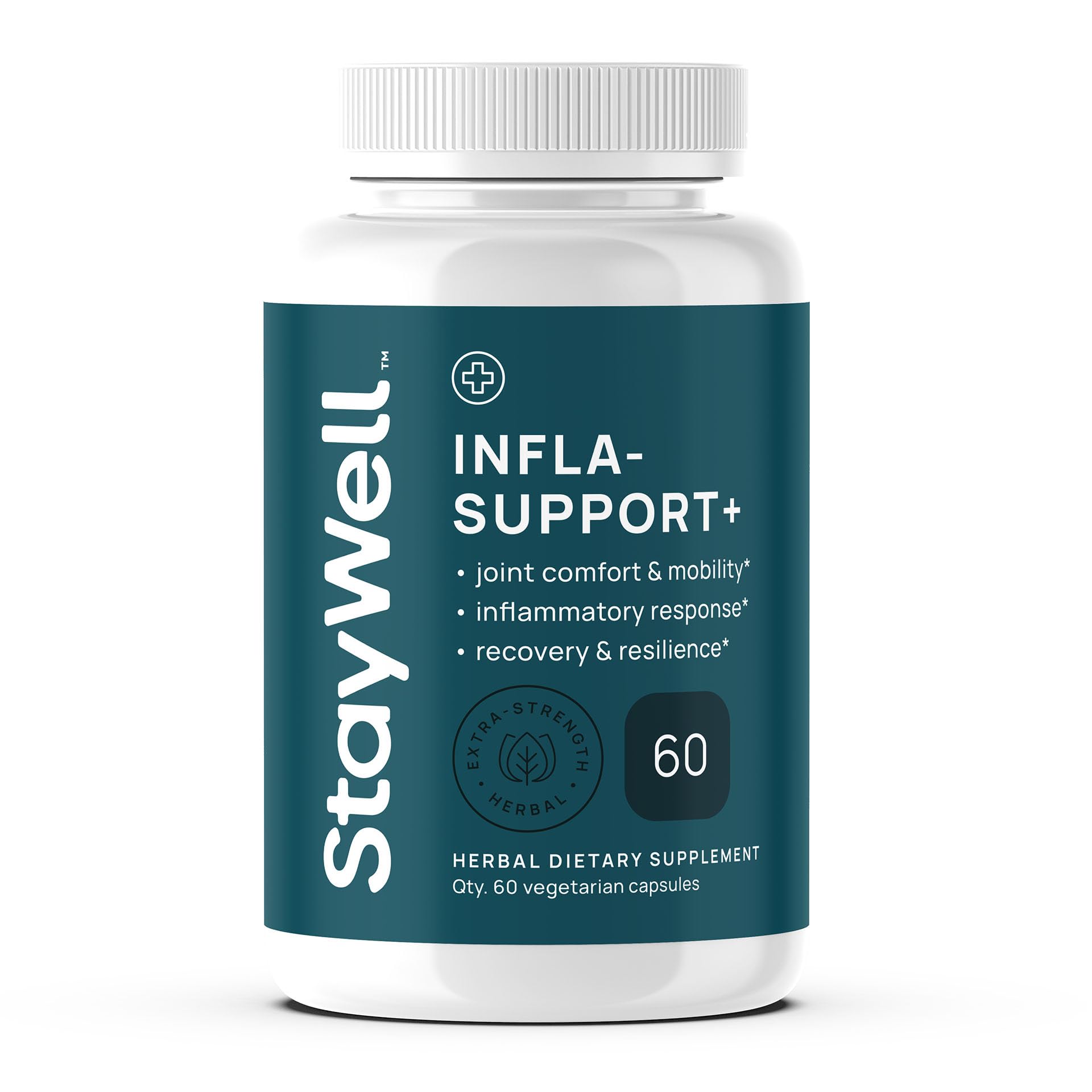 Infla-Support Plus- 750mg Herbal Supplement Blend with Curcumin and Ashwagadha Extract, Shatavari, Kavach, Fenugreek, Pippali, Guduchi, Shilajit, Goshura and Sunthi 60ct