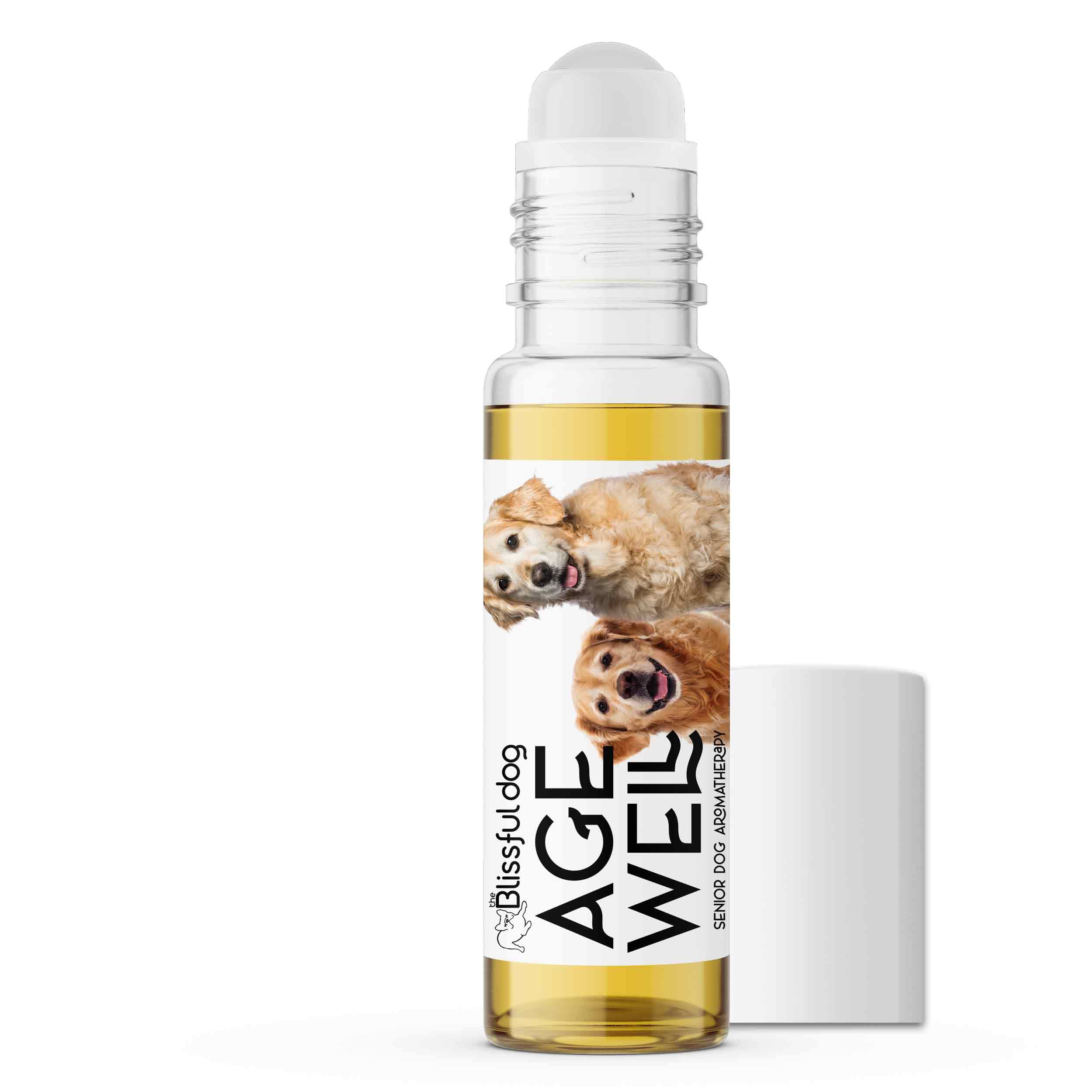 The Blissful Dog Golden Retriever Age Well Dog Aromatherapy Roll-On Bottle for Your Dog's Peaceful Ageing