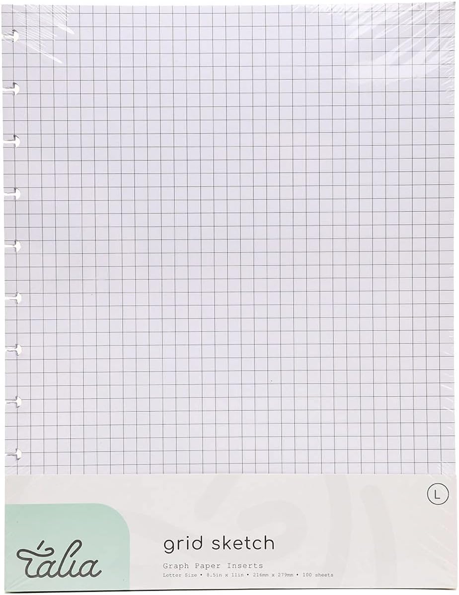 Discbound Notebook Refills (Grid Pages, Letter (8.5in x 11in))
