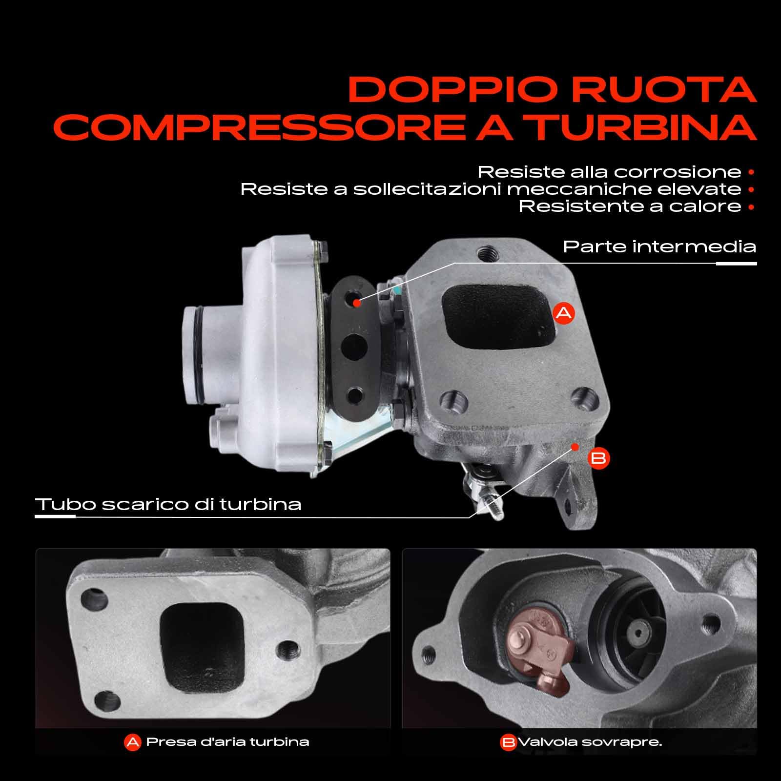 Frankberg Turbocompressore a gas di scarico 074145701A, 5314-970-7018