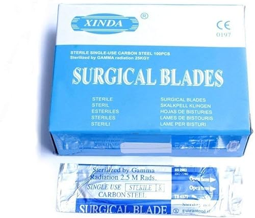 Miniatura 2 de 100 hojas de bisturí #10 e incluye un mango #3.