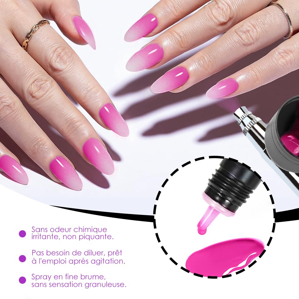 FAVAI Selection 24 kolory Zestaw żelowych lakierów do paznokci Airbrush Air - gorąca kolekcja 24 * 10ml