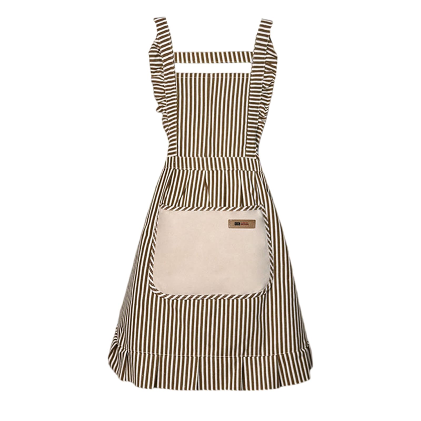 Tsophreniq Cooking Apron Cotton Linen Styles Functional Pocket Baking Protective Wear Professional for Restaurant Staff
