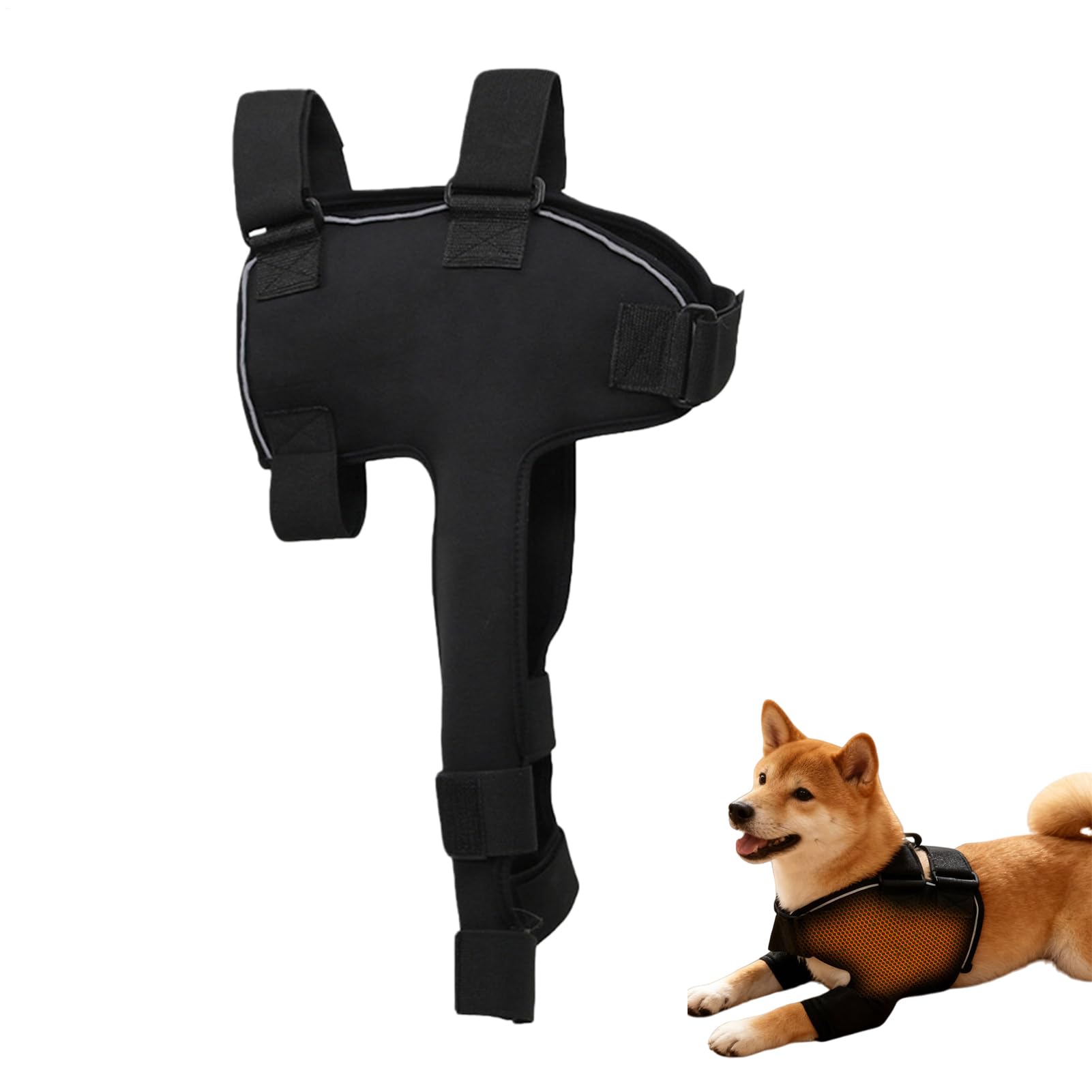 Dog Sleeve - Adjustable Heated Dog Leggings, Heating Warm Adjustable Pet Wrap, Dogs Sleeves To Prevent Licking For Wound Recovery Daily Walking Camping Outdoor Night Travel Car Urban Outing