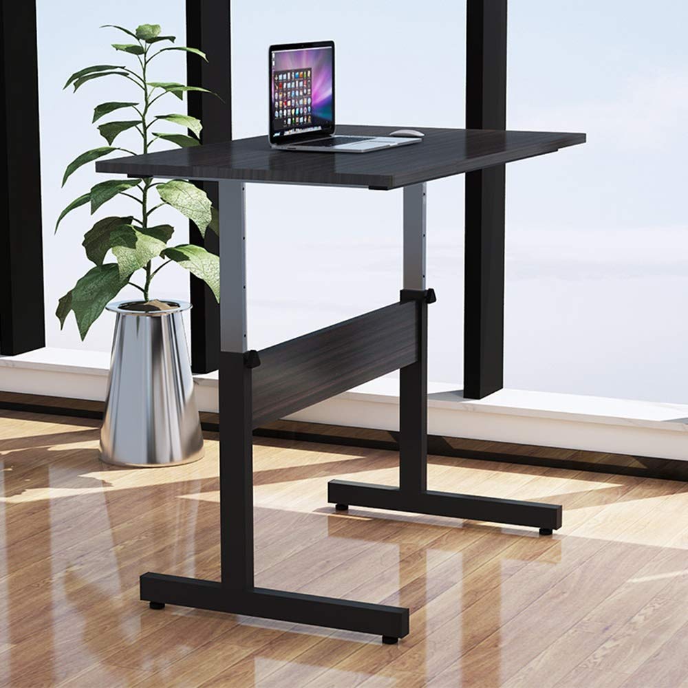 mesas Plegables Equipo Portátil Soporte Ajustable Elevable Escritorio del Ordenador Portátil Tabla Solape Lateral de Cama Sofá Enfermería Hospitalaria de Lectura Comer - Negro