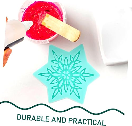 Miniatura 4 de COHEALI Molde de silicona líquida, molde de silicona circular, moldes de goma de silicona, molde de mano, posavasos redondos, moldes de resina de