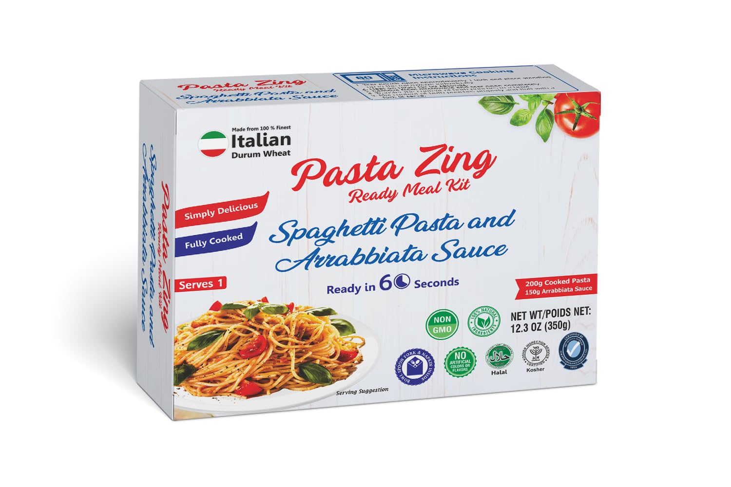 Pasta Zing Ready Pasta Meals Box Spaghetti Pasta and Arrabbiata Sauce