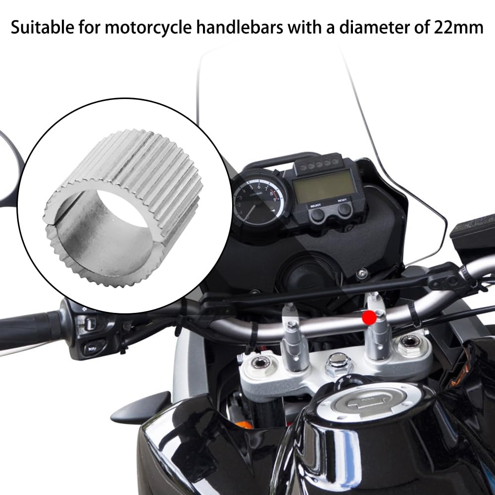 DONGKER Spessori per Manubrio,8 Pezzi 7/8 "a 1" Distanziatore Barra per Moto in Lega di Alluminio per Manubrio per Moto Biciclette da Diametro di 22 mm