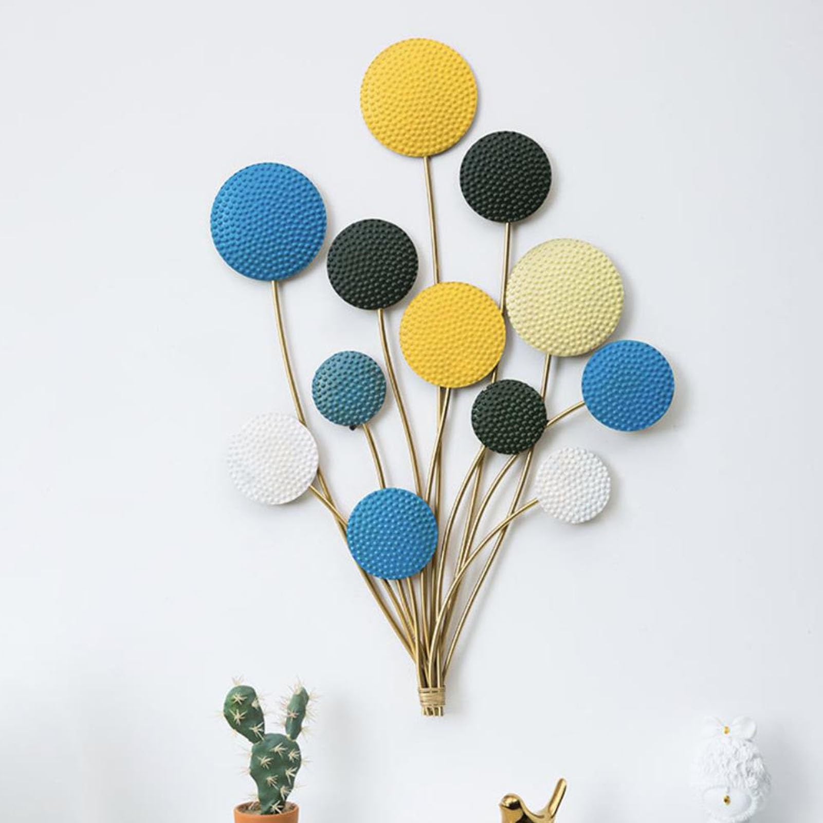 Sztuka dekoracji ścian i metali Metalowy balon ścienny dekoracja do salonu 86x59cm Nowoczesna sztuka ścienna 3D Rzeźba ścienna Wystrój domu