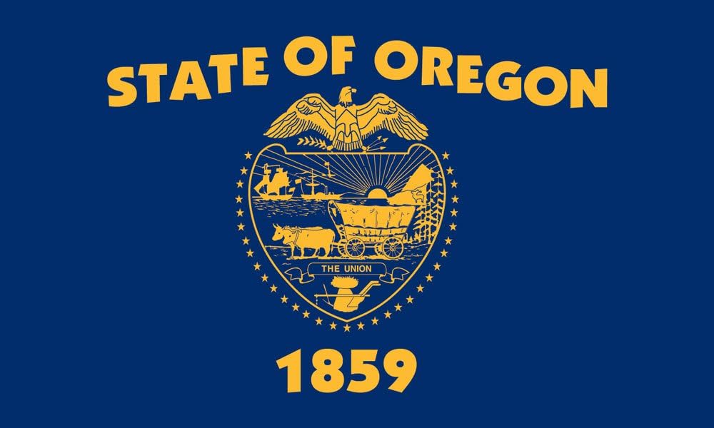 Valley Forge Flag Made in America 3' x 5' Nylon Oregon State Flag