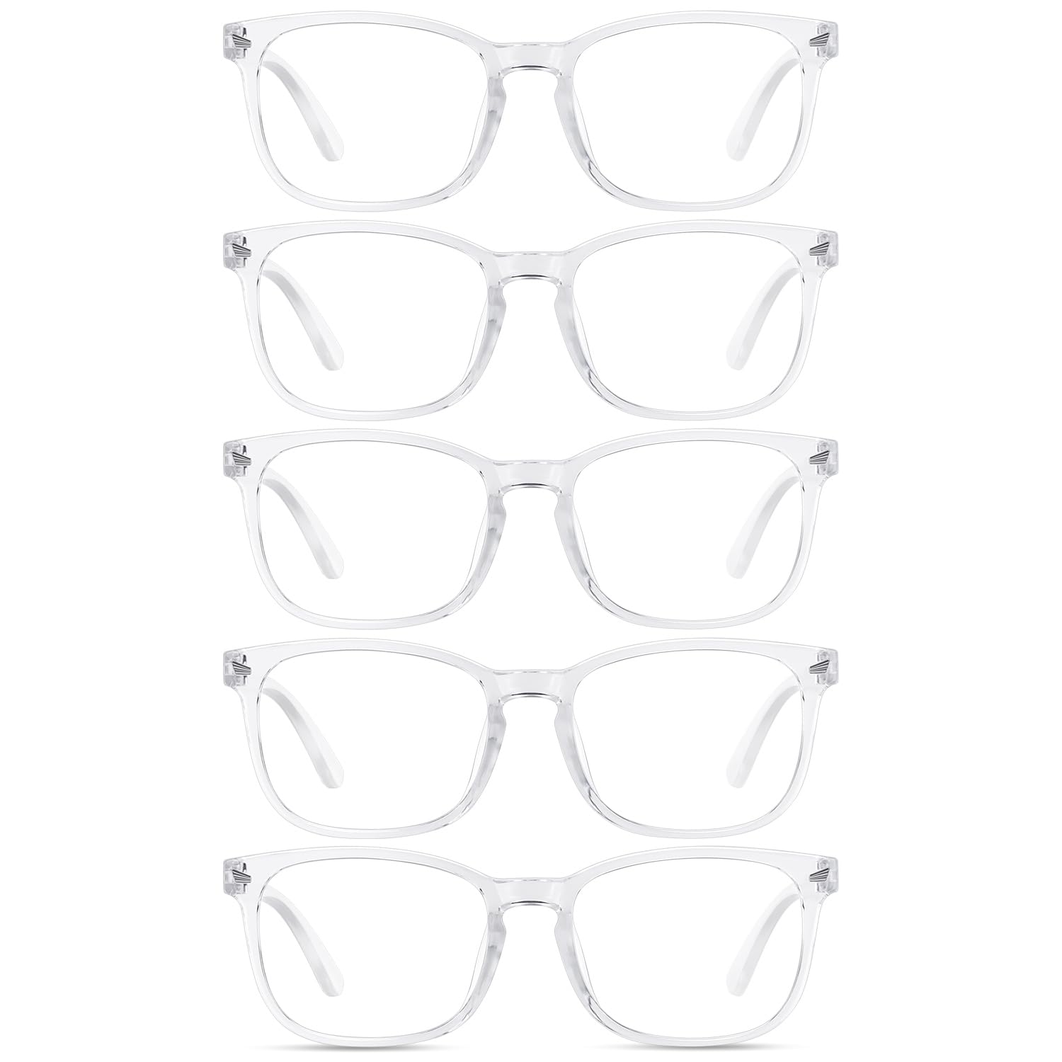 Blue Light Blocking Glasses – zestaw 5 szt. dla mężczyzn i kobiet, antyodblaskowe, filtr UV, do gier i czytania