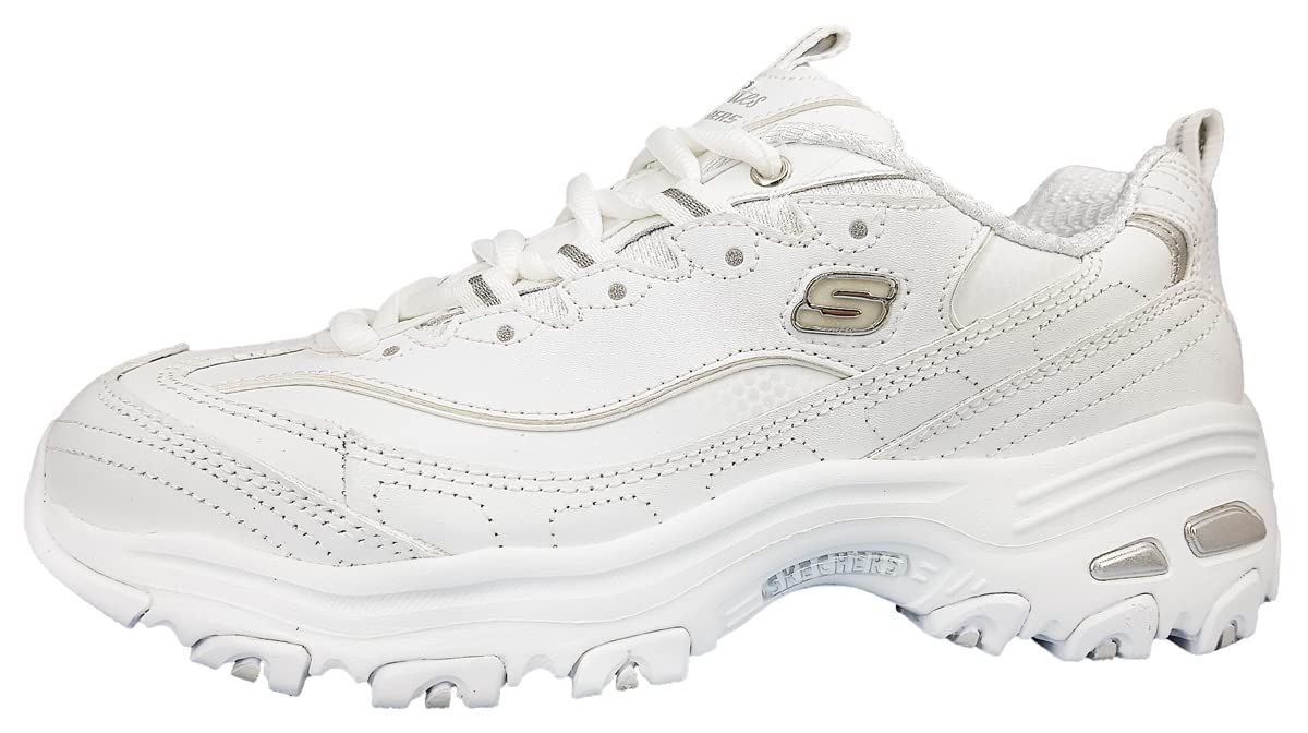 Skechers 11936 - Zapatillas de Otra Piel mujer, color Blanco, talla 39 EU M
