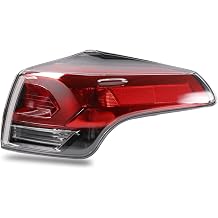 Tail Light Compatible With 2016 2017 2018 Toyota Rav4 Outer Passenger Side | W/O Bulb,Halogen,Taillight,Rear light,Replace 815600R061