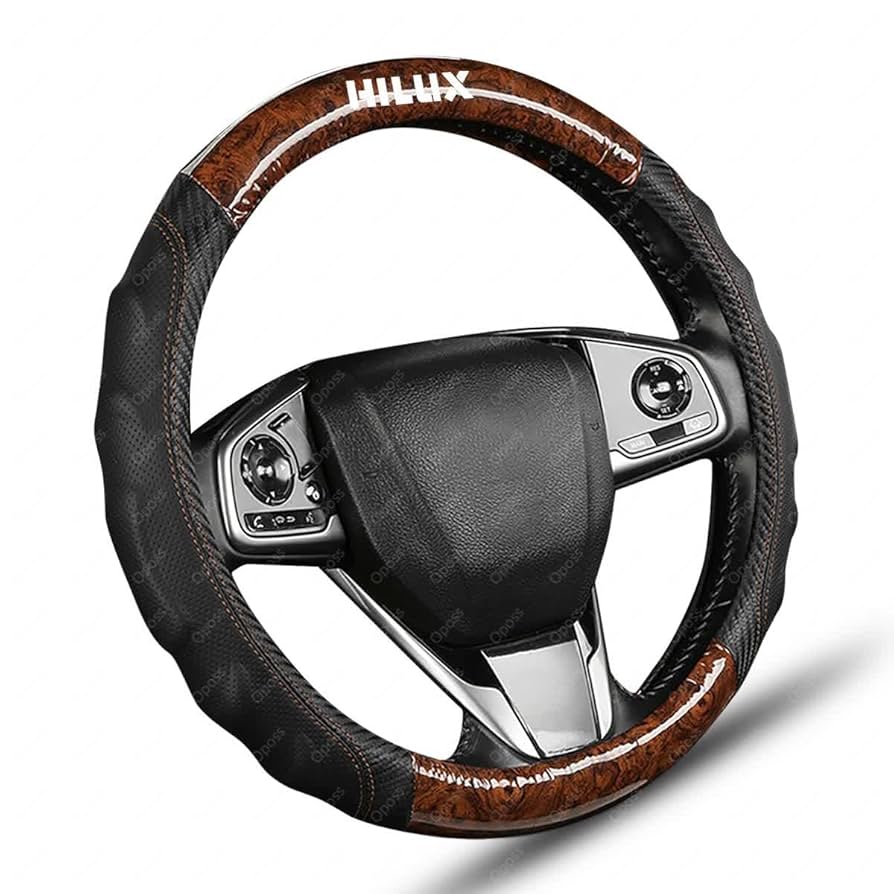 ハイラックス　ハンドルカバー ハイラックス トヨタ GUN125系ハンドルカバーステアリングカバー