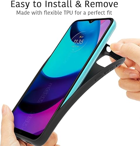 Miniatura 2 de CoverON TPU delgado diseñado para Motorola Moto E20 caja del teléfono, cubierta suave flexible - negro