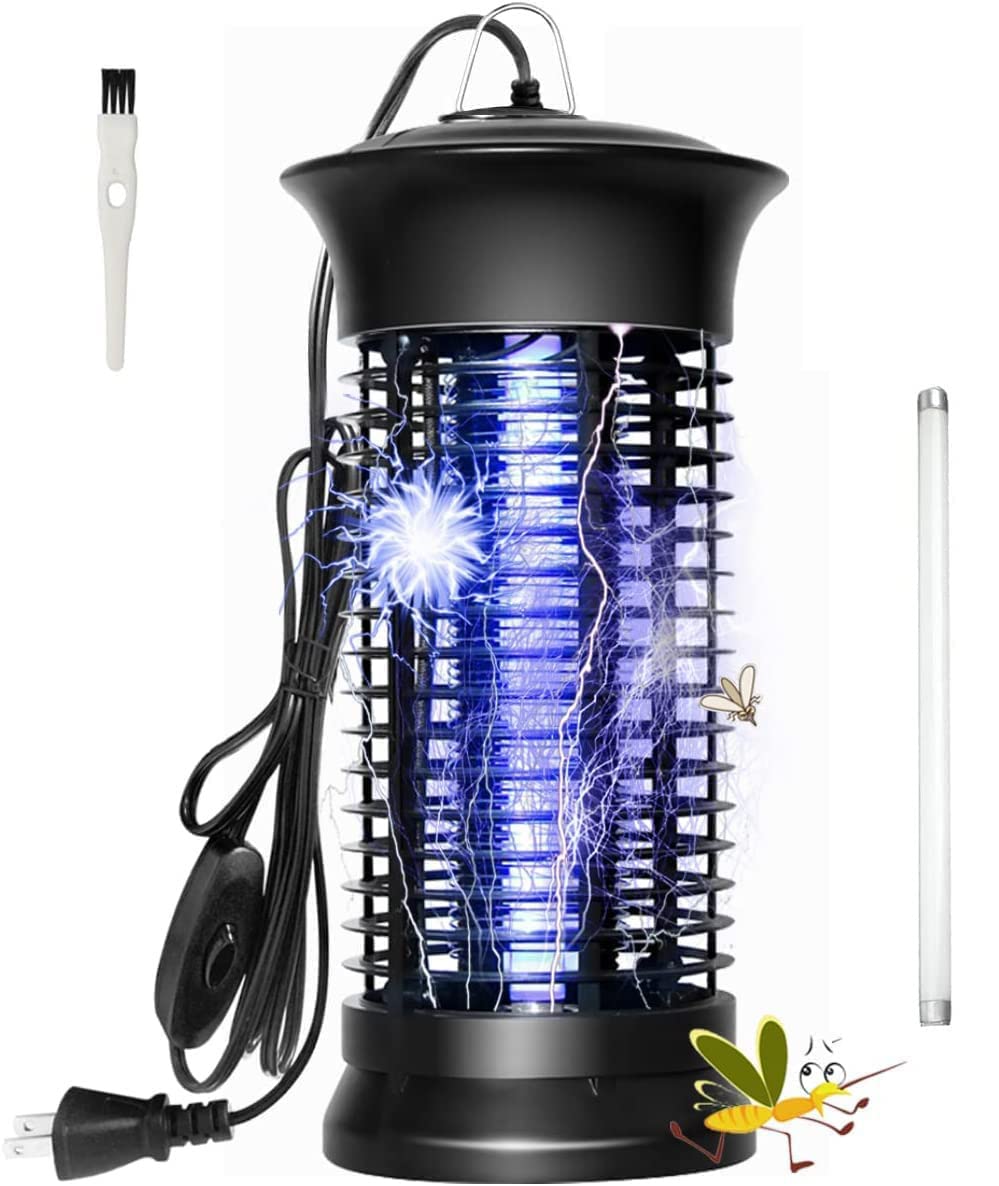 Bug Zapper, Mosquito Killer With Uv, Portable Standing Or Hanging Home Bug Zapper, No Toxic Chemicals, Mosquito Killer Lamp For Indoor And Outdoor, For Home, Backyard, Patio, Balcony, Quiet And Safe